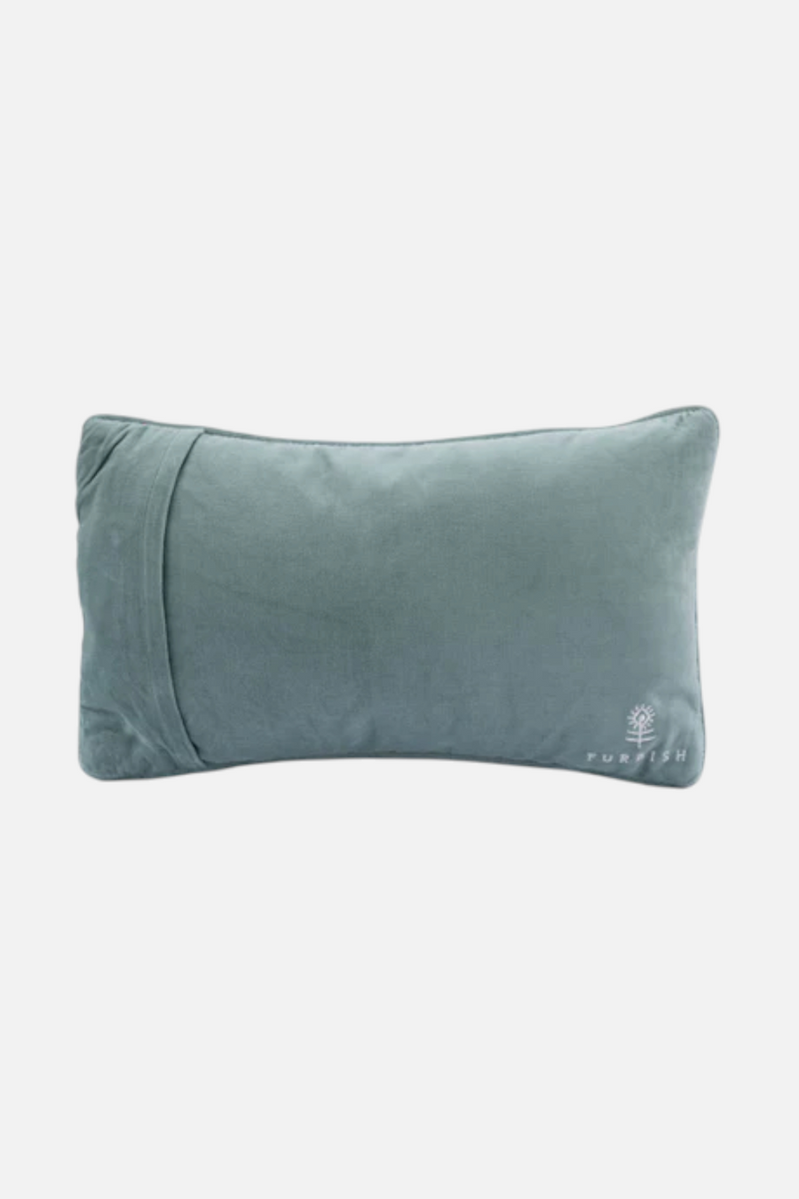 Furbish Fly Coach Needlepoint Pillow – back view