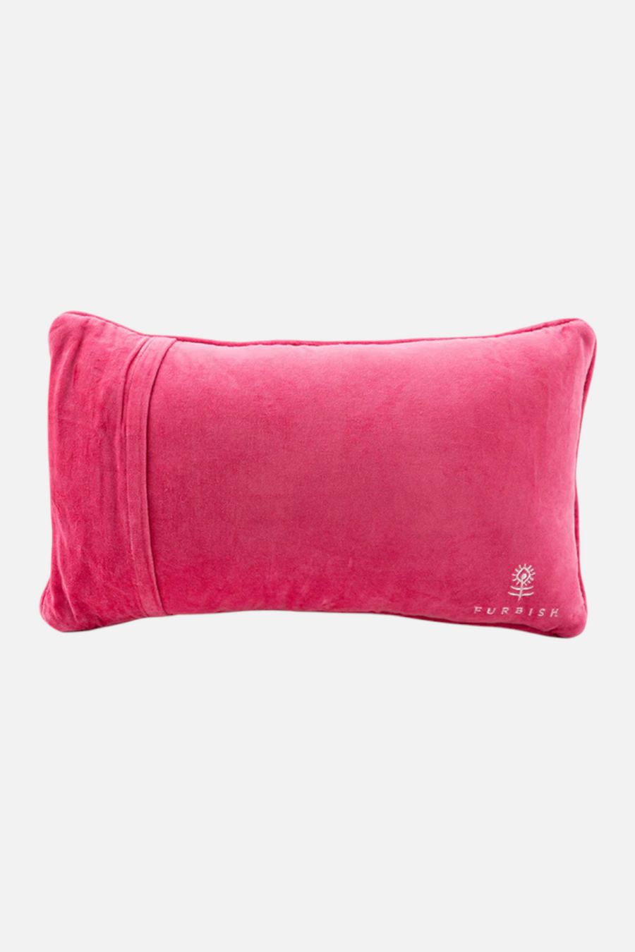 Furbish Merry & Bright Needlepoint Pillow – back view