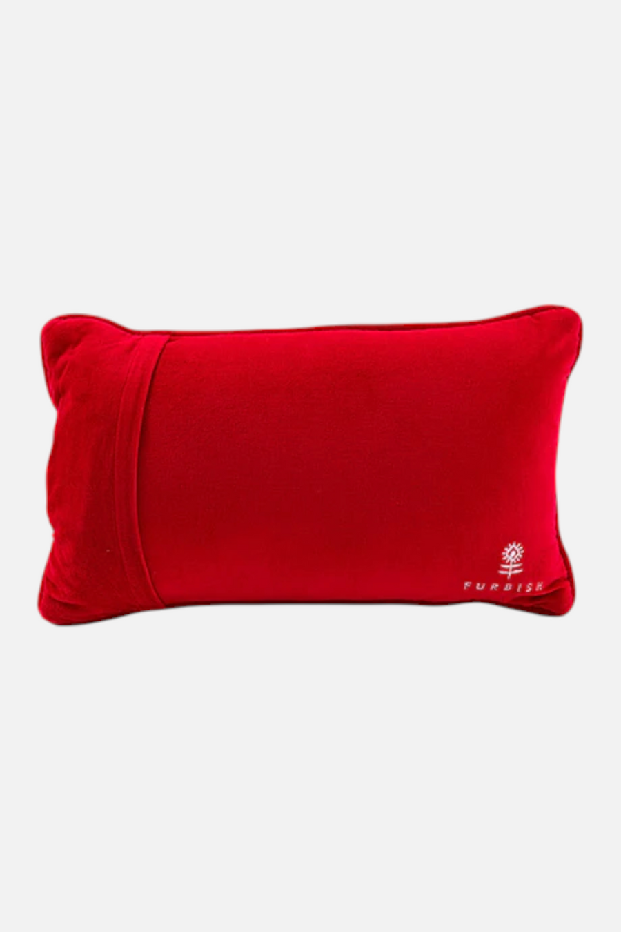 Furbish Merry Little Cocktail Needlepoint Pillow – back view