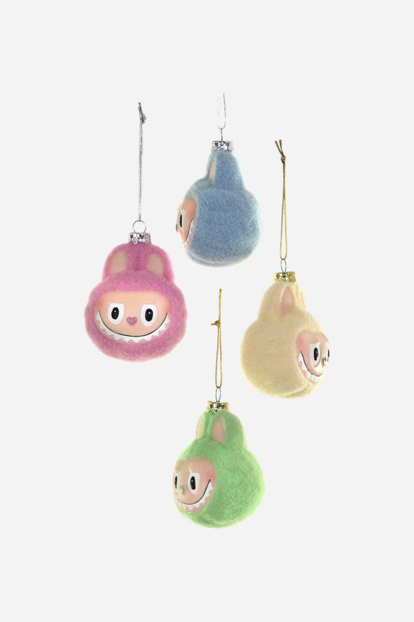 Fuzzy Monster Face Ornament