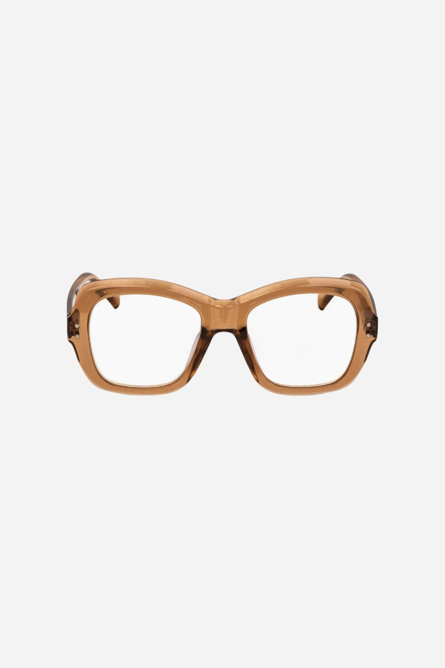 Gabriel + Simone Esther Readers in Brown – front view