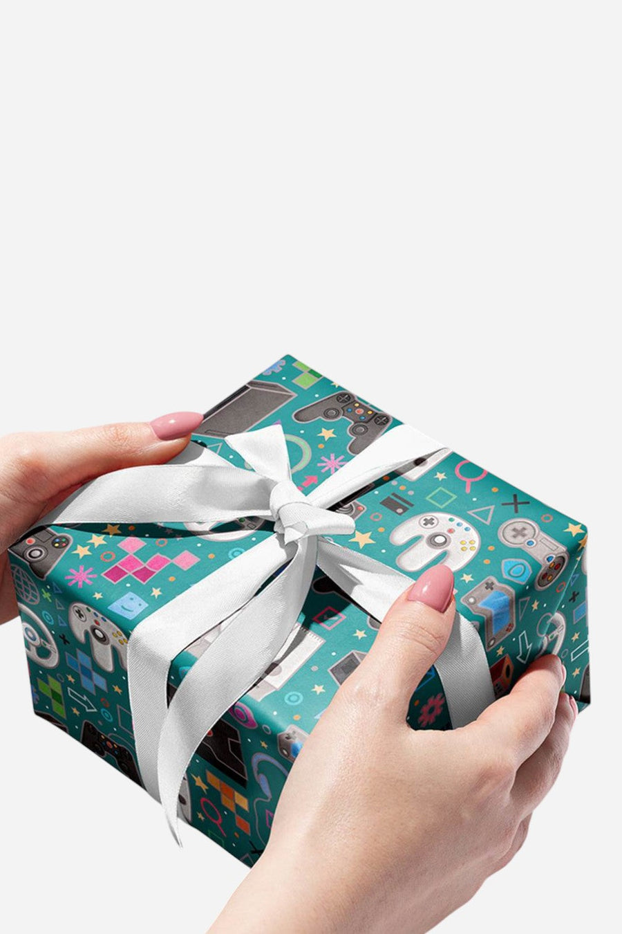 Gamers World Gift Wrapping Paper – back view