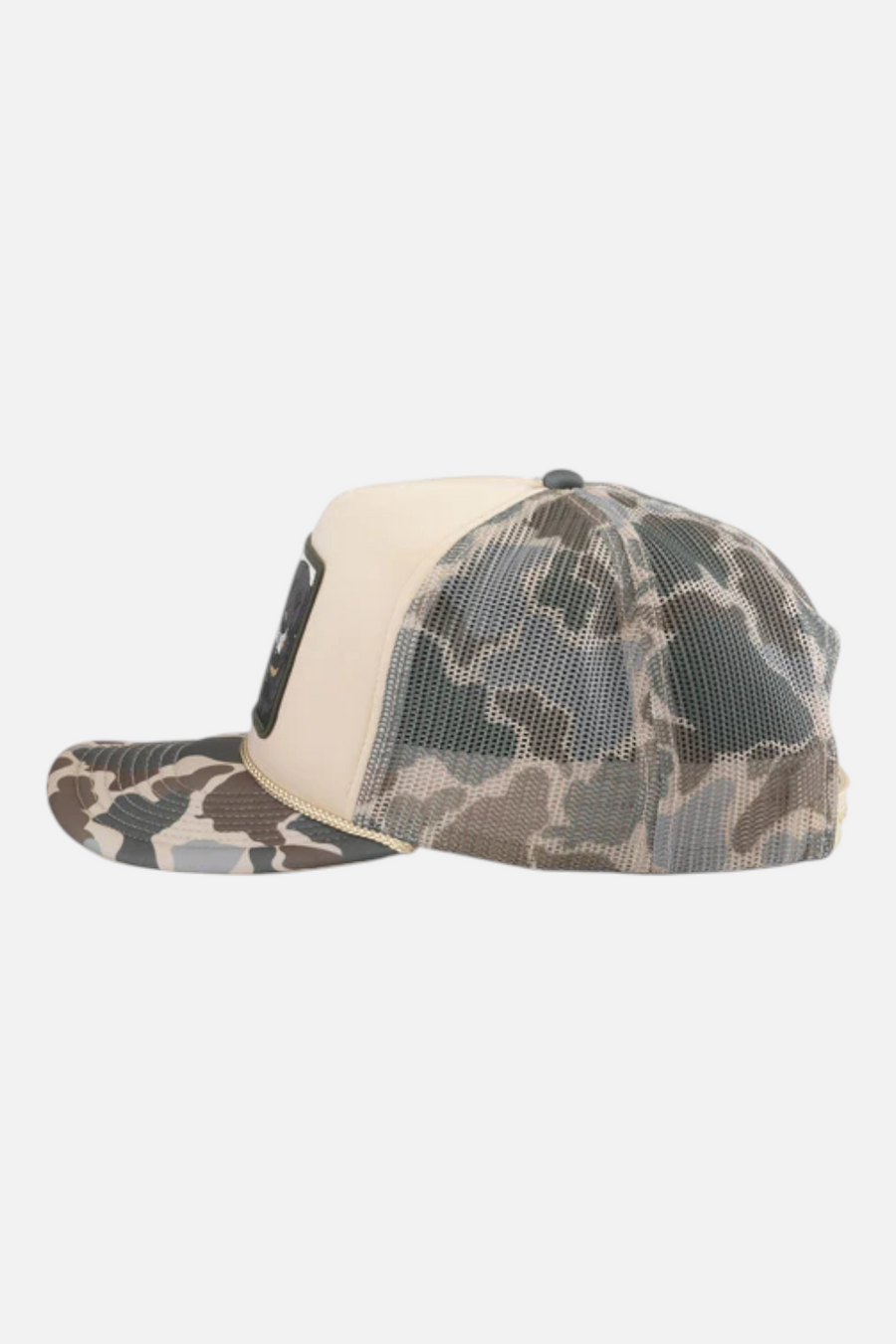 Garage Beer Mallard Foamy Hat in Sand – back view