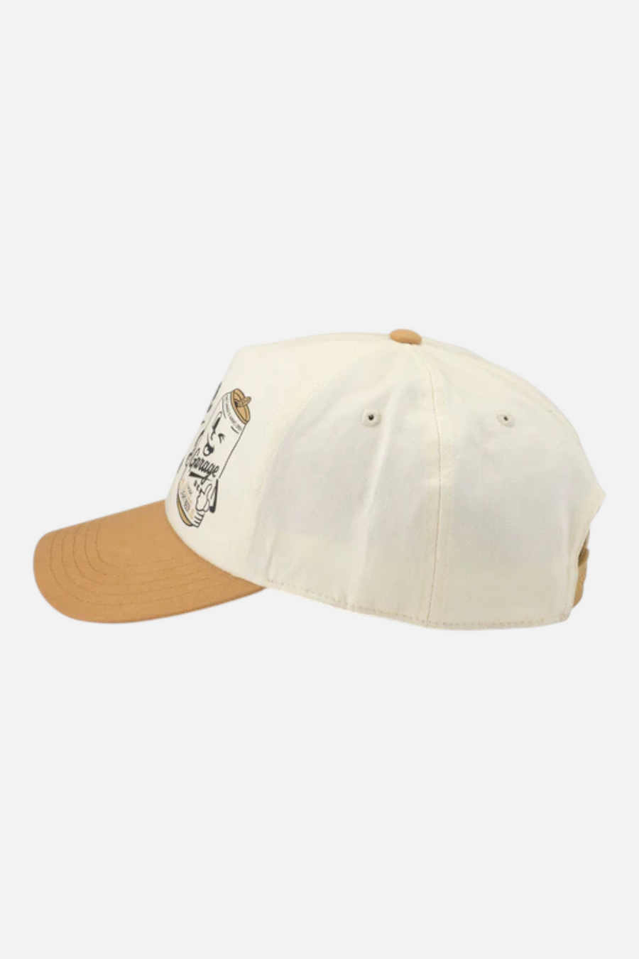 Garage Beer Roscoe Twill Hat in Ivory – back view