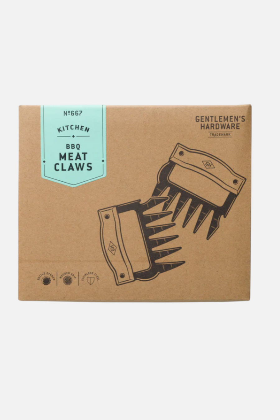 Gentlemen's Hardware BBQ Meat Claws – back view