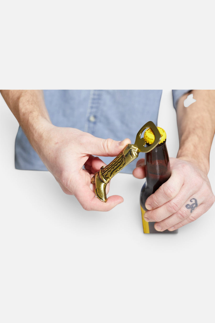Gentlemen's Hardware Cowboy Boot Bottle Opener – back view