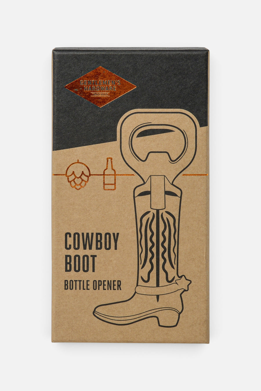 Gentlemen's Hardware Cowboy Boot Bottle Opener – side view