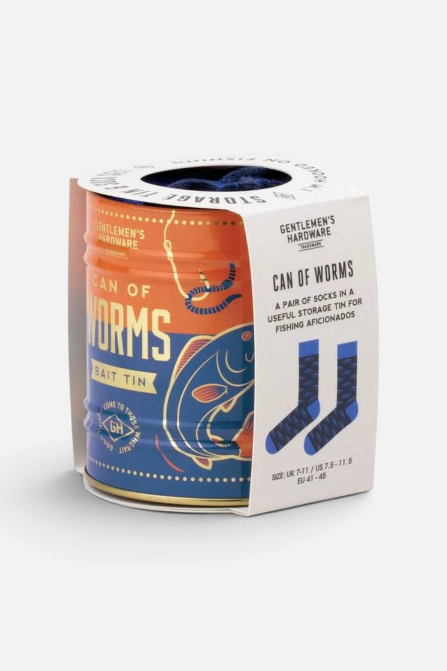Gentlemen's Hardware Fishing Socks In Can – side view