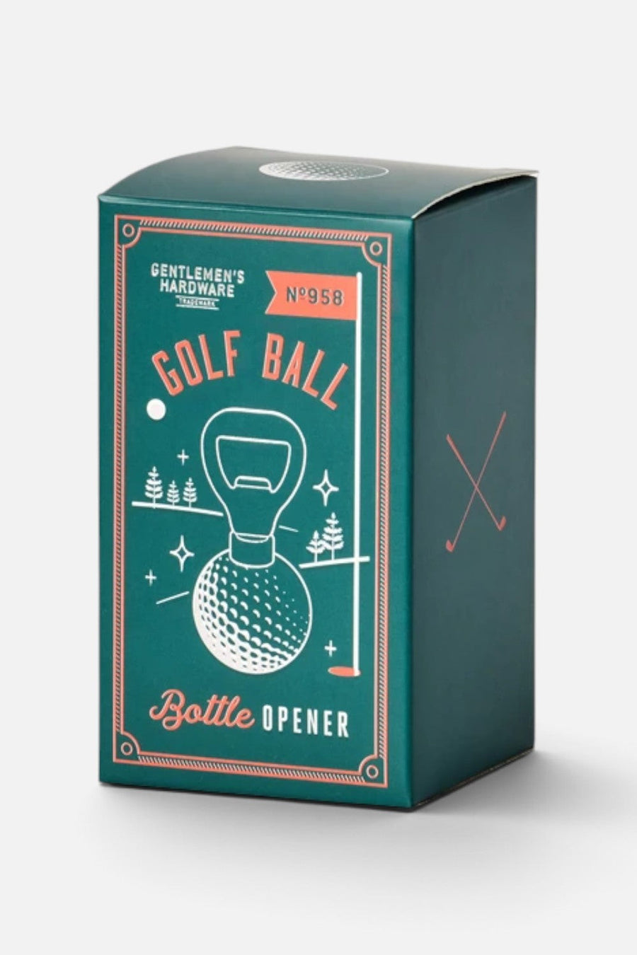 Gentlemen's Hardware Golf Ball Bottle Opener – back view