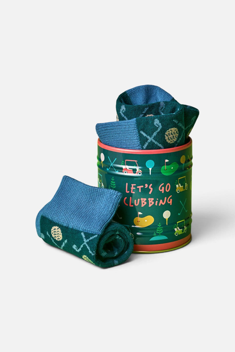 Gentlemen's Hardware Golf Socks In A Can – front view