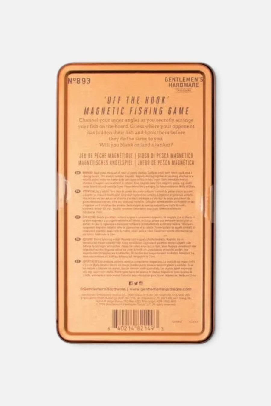 Gentlemen's Hardware Off The Hook Game – flat lay