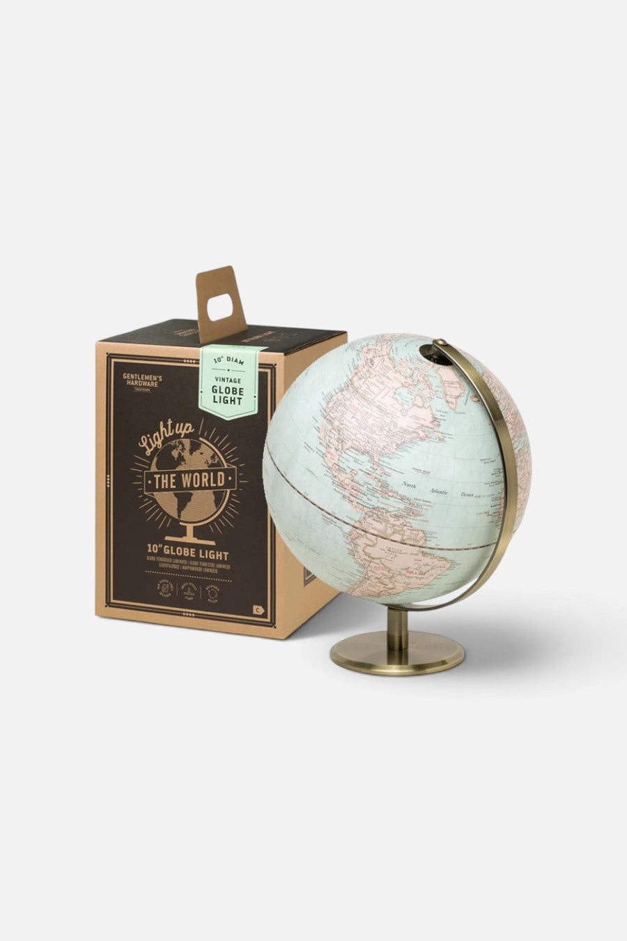 Gentlemen's Hardware Vintage Globe Light 10" – front view