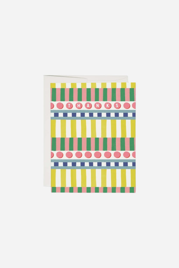Geometric Thanks Card