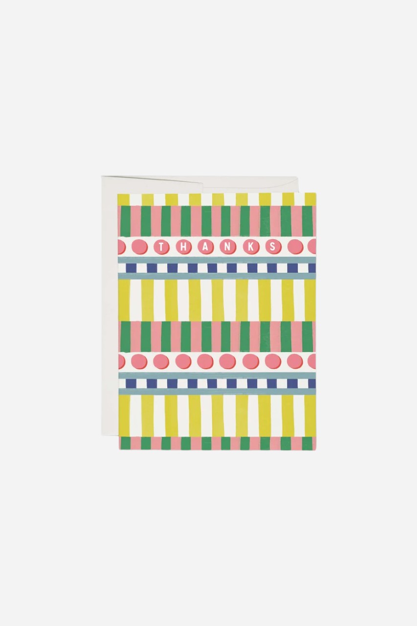 Geometric Thanks Card – front view