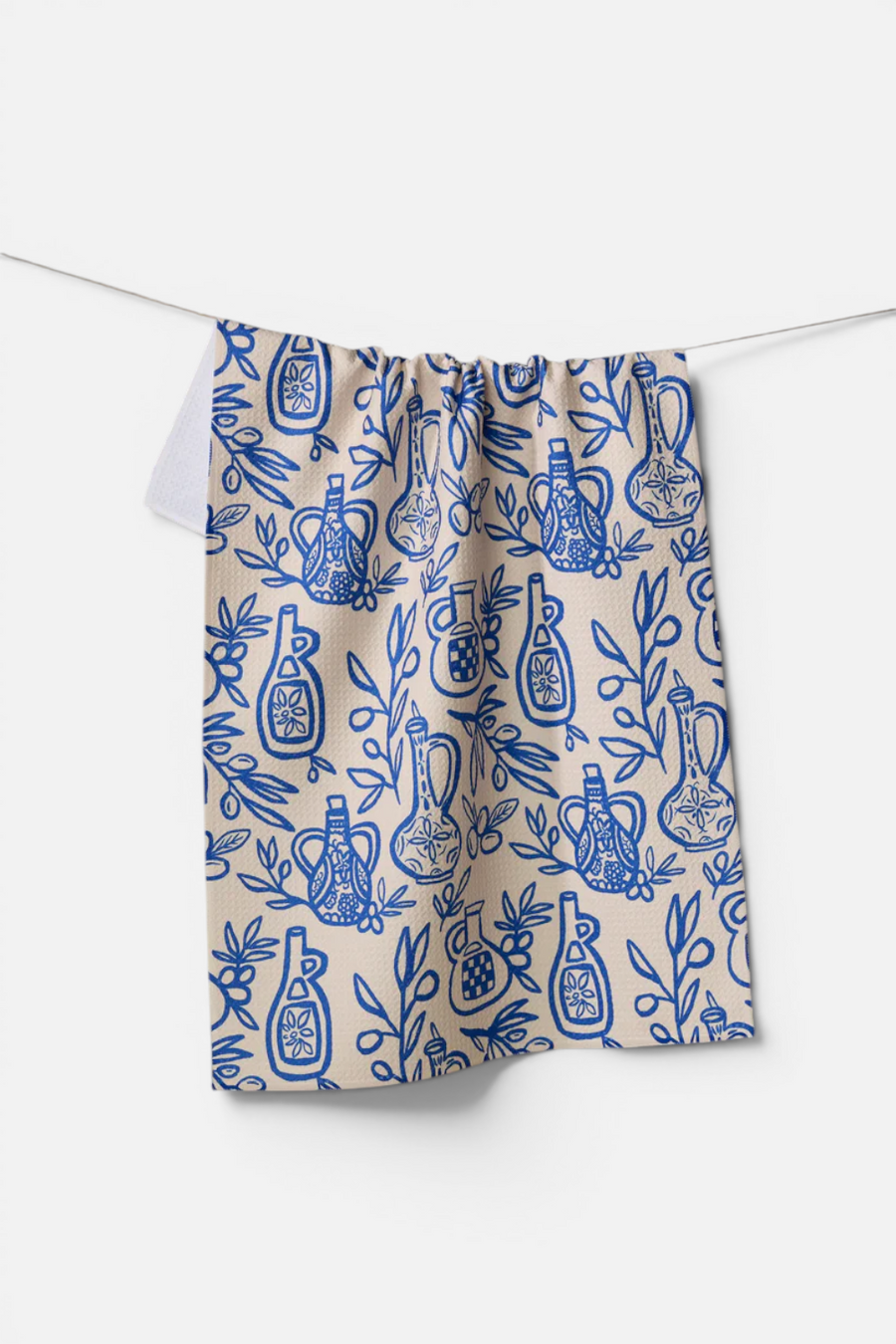 Geometry Mediterranean Pour Tea Towel – front view