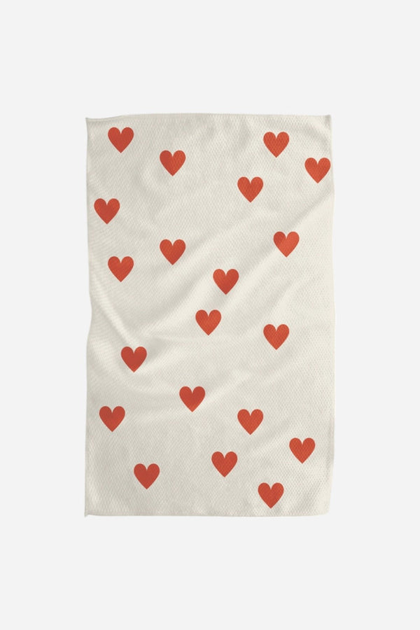 Geometry Simple Love Tea Towel