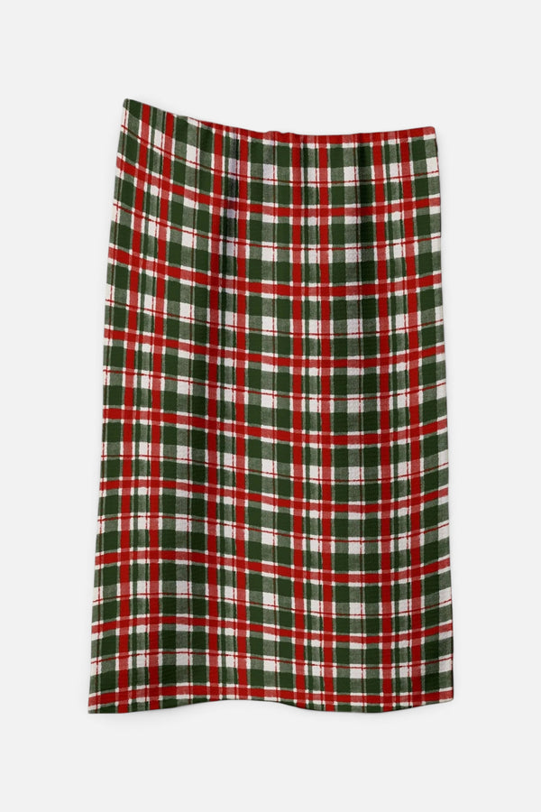 Geometry Towels Alpine Plaid Tea Towel