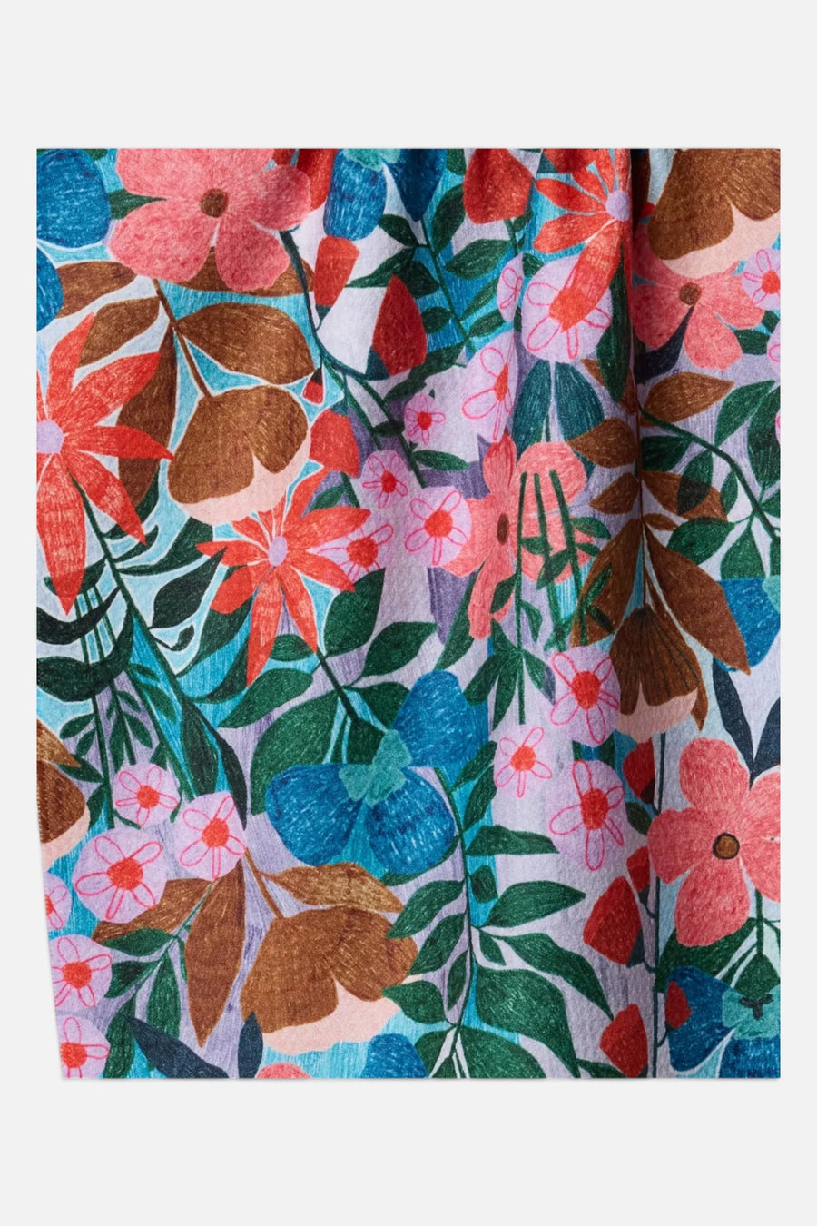 Geometry Towels Bloom Entangled Tea Towel – back view