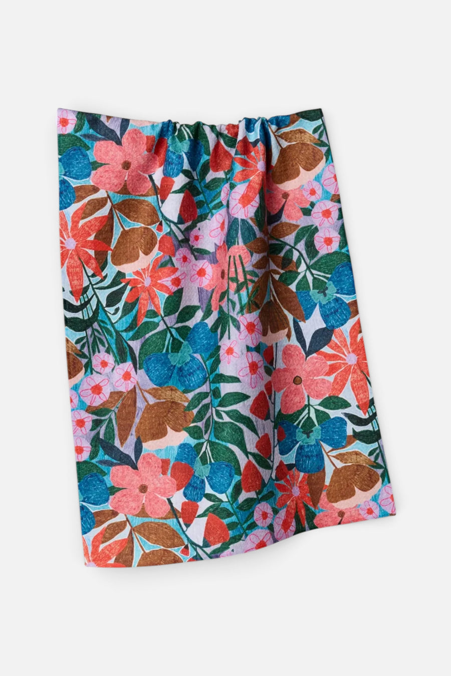 Geometry Towels Bloom Entangled Tea Towel – front view
