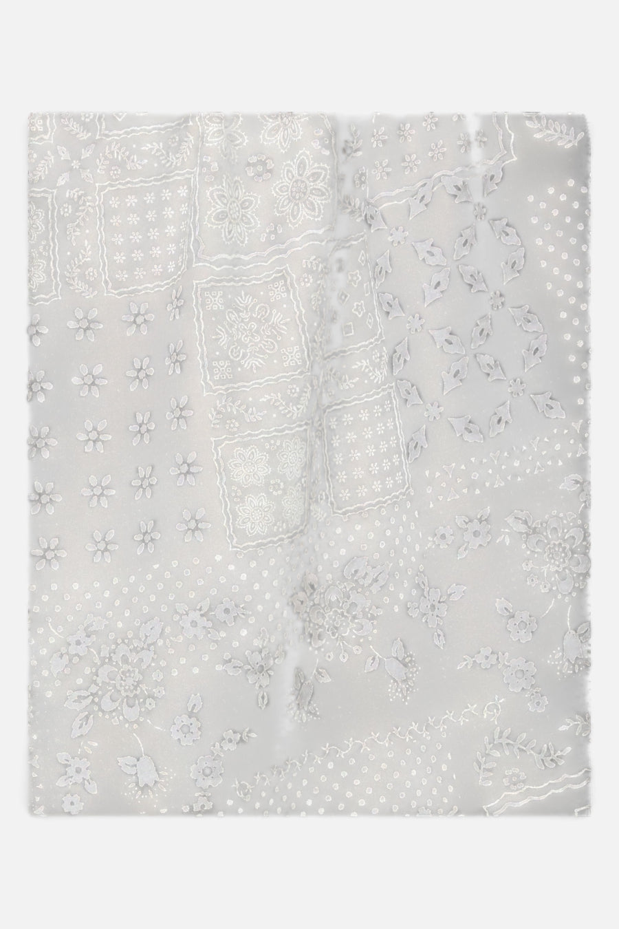 Geometry Towels Blossoming Bandana Brown Tea Towel – back view