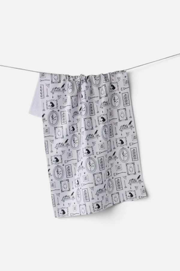 Geometry Towels Haunted Gallery Tea Towel
