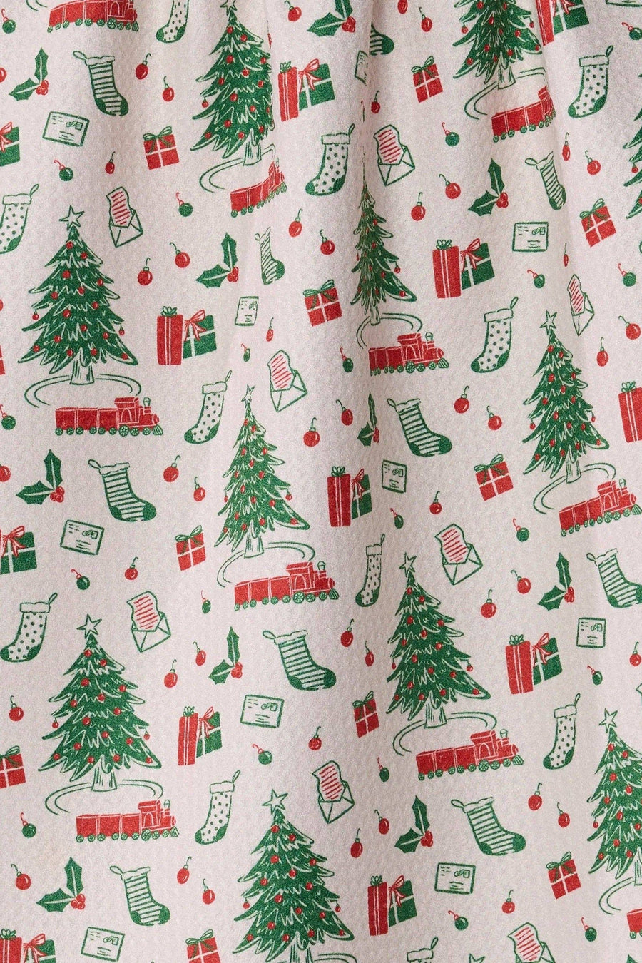 Geometry Towels Holiday Jubilee Traditional Tea Towel – back view