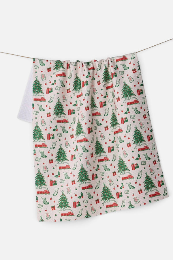 Geometry Towels Holiday Jubilee Traditional Tea Towel