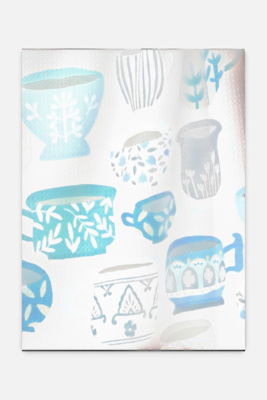 Geometry Towels Les Tasses Tea Towel – back view