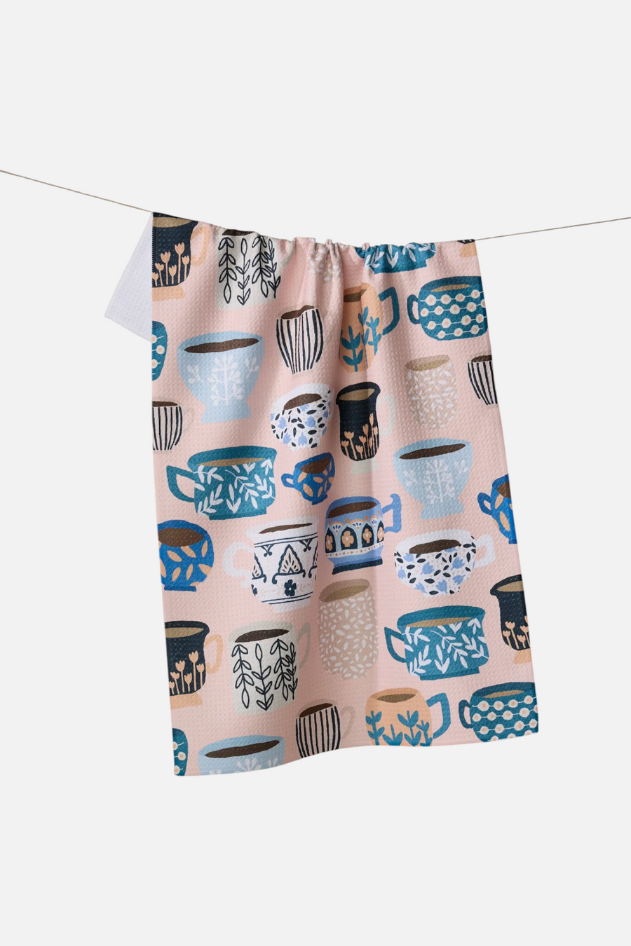 Geometry Towels Les Tasses Tea Towel – front view