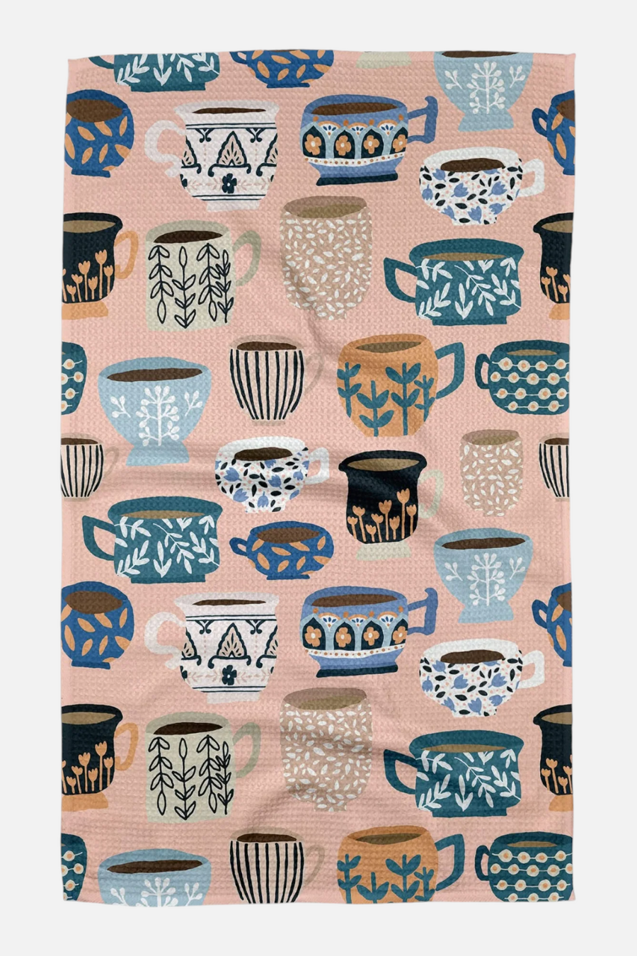 Geometry Towels Les Tasses Tea Towel – side view