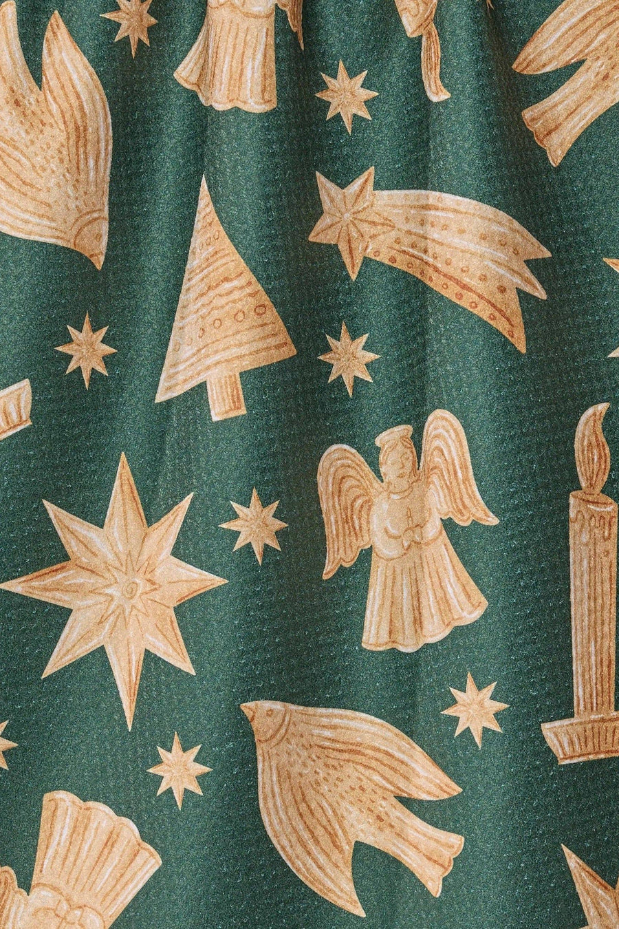 Geometry Towels Noel Icons Juniper Tea Towel – back view