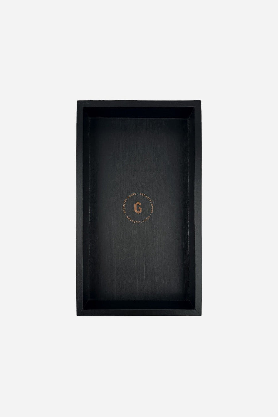 Geometry Towels Not Paper Towel Tray in Black – front view