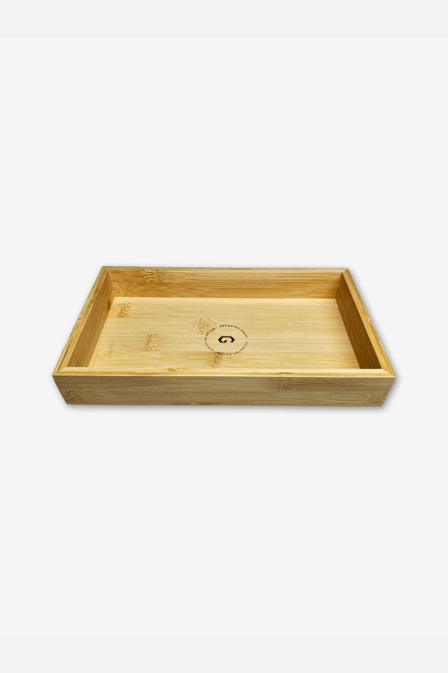 Geometry Towels Not Paper Towel Tray in Natural – back view