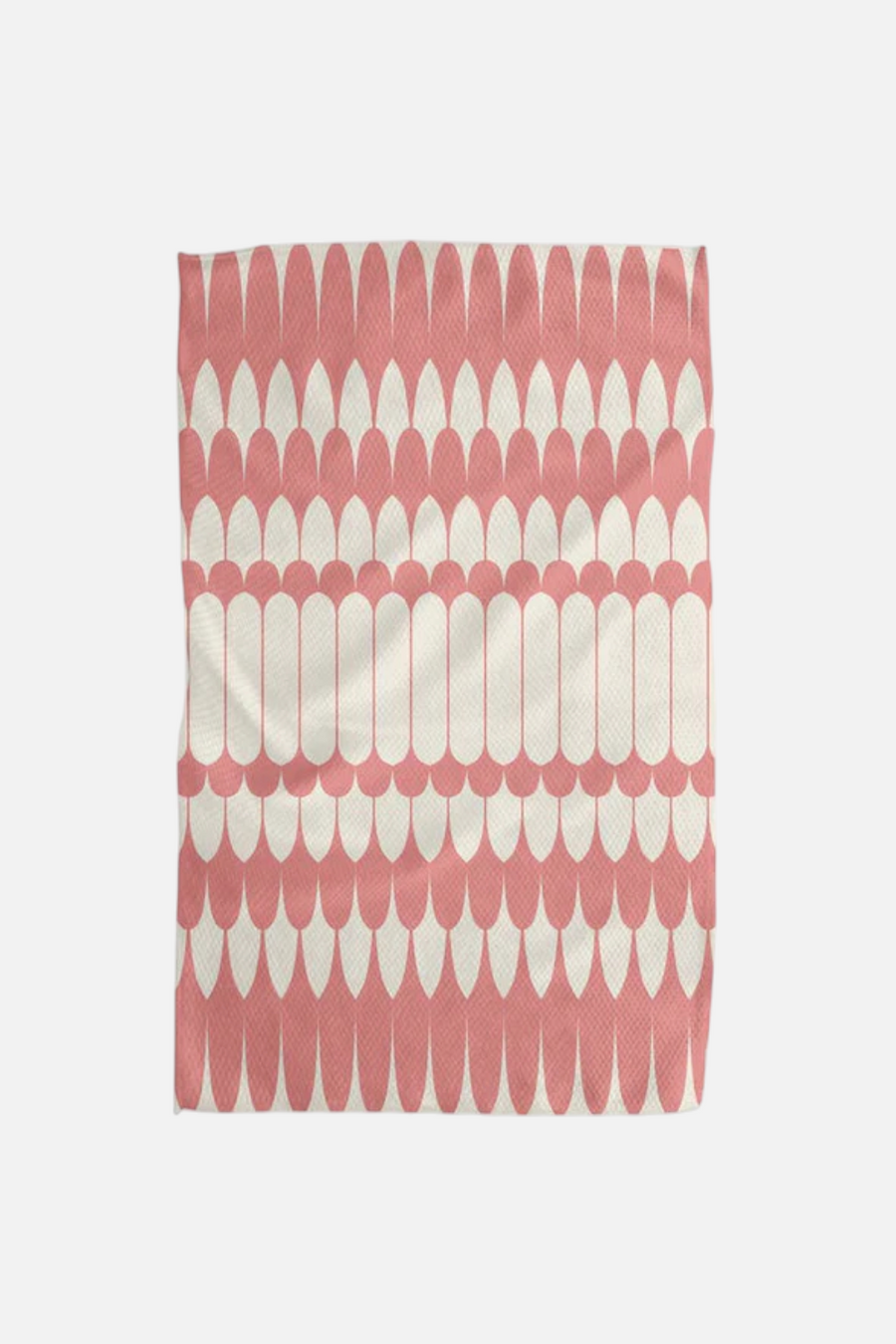 Geometry Towels Salle Rose Tea Towel – front view