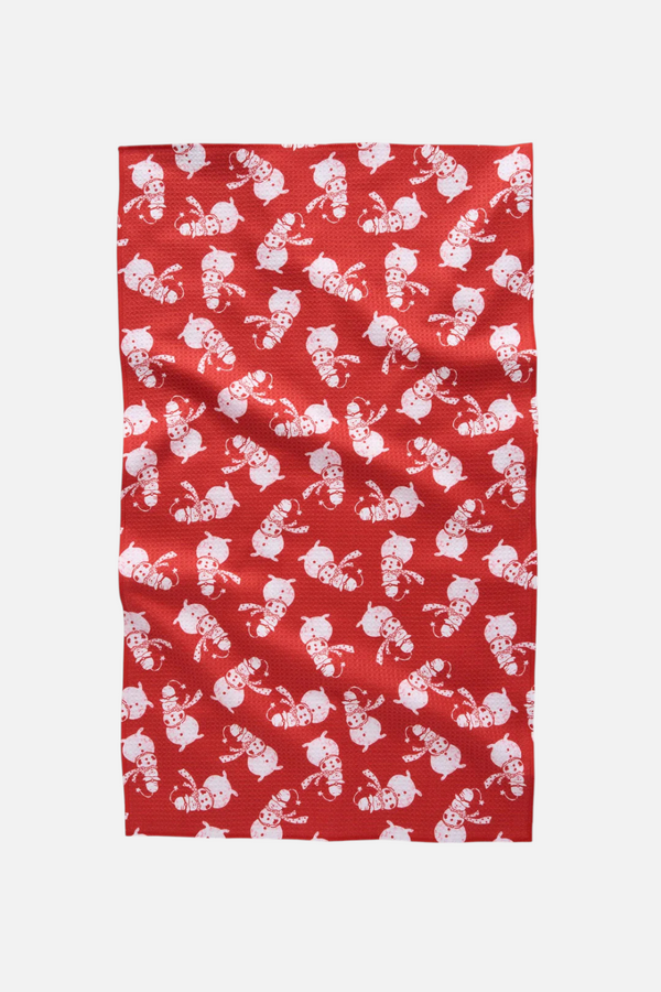 Geometry Towels Smiley Frosty Tea Towel