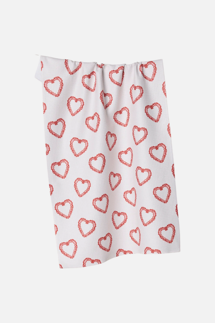 Geometry Towels Soft Heart Tea Towel – front view