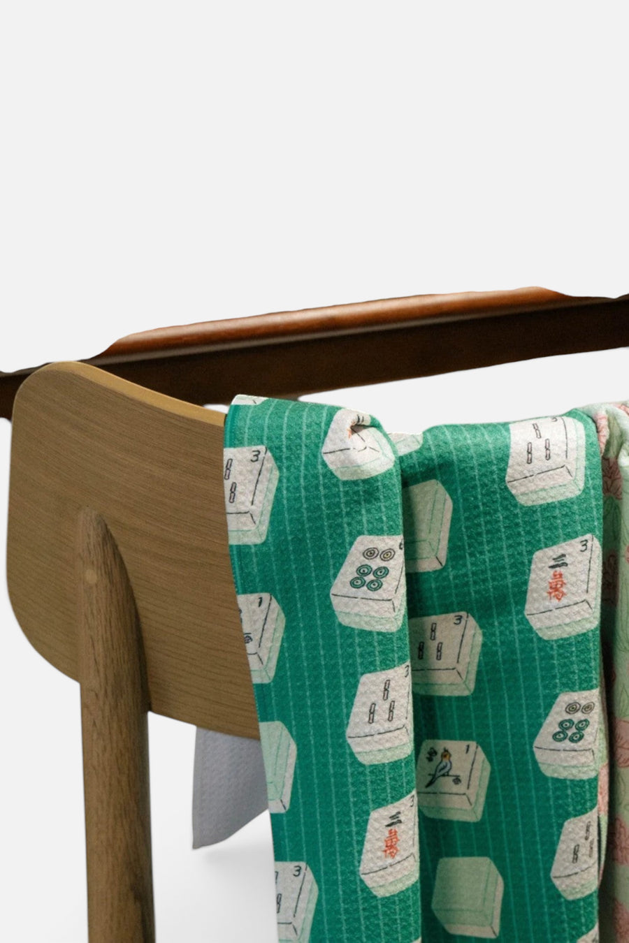 Geometry Towels Tile Flow Tea Towel – back view
