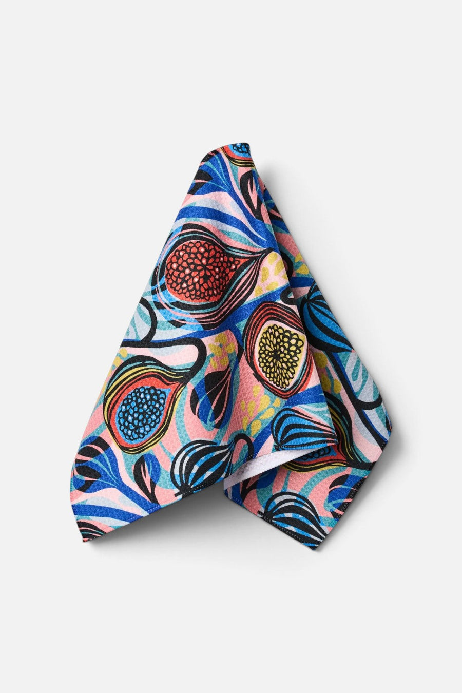 Geometry Towels Wild Fig Tea Towel – side view