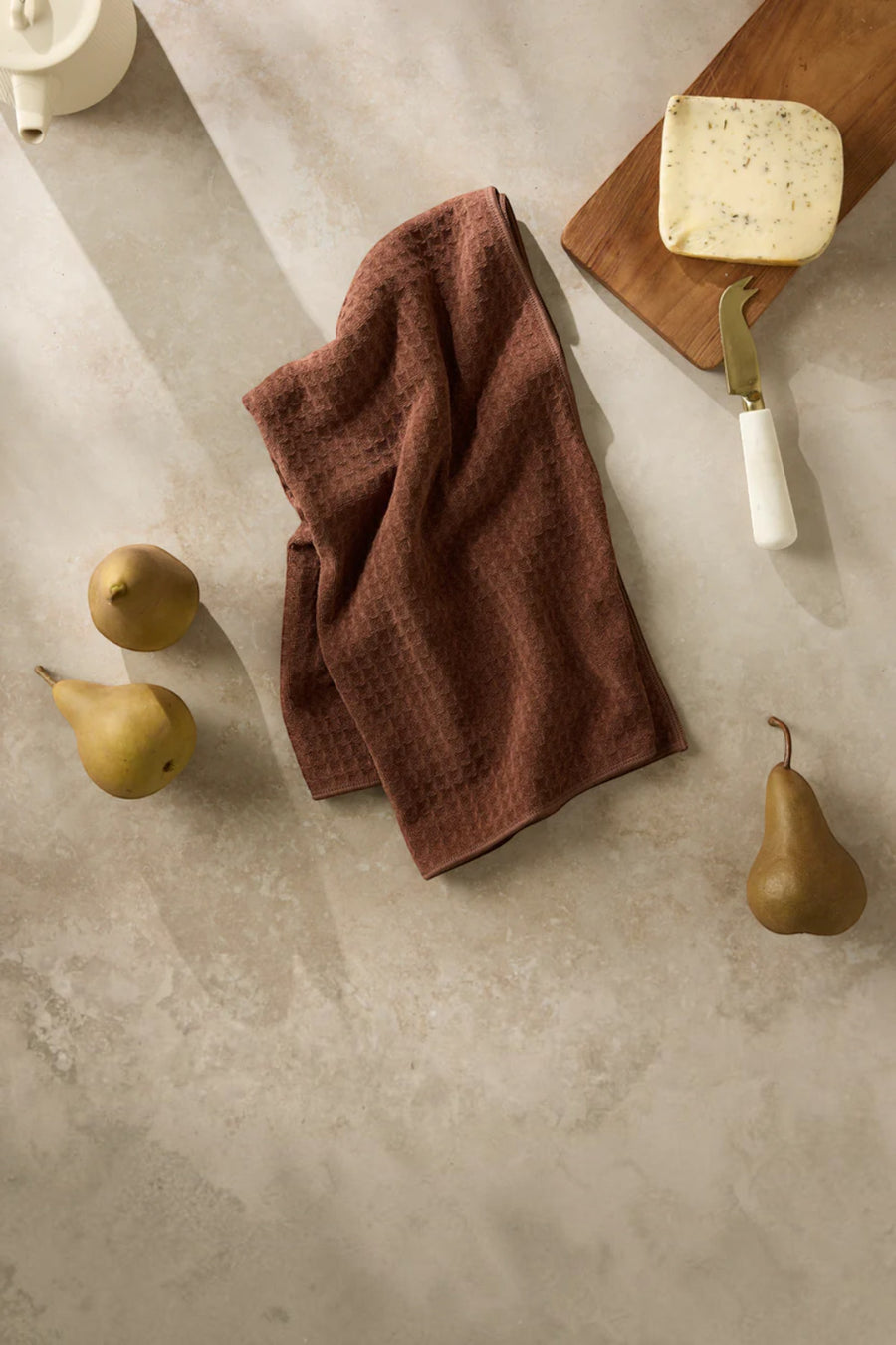 Geometry Truffle Hand Towel – back view