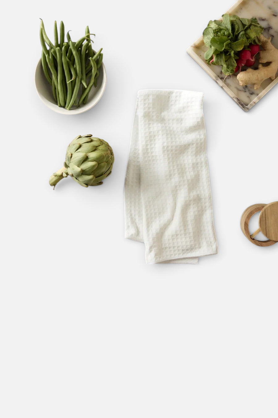Geometry Truffle Hand Towel – flat lay