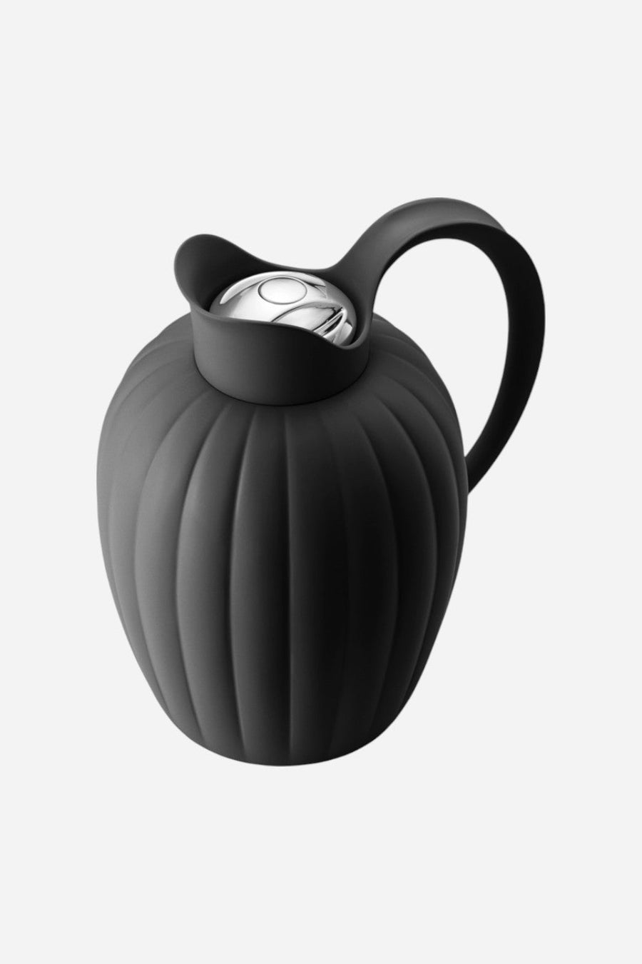 Georg Jensen Bernadotte Thermo Jug in Midnight Black – back view