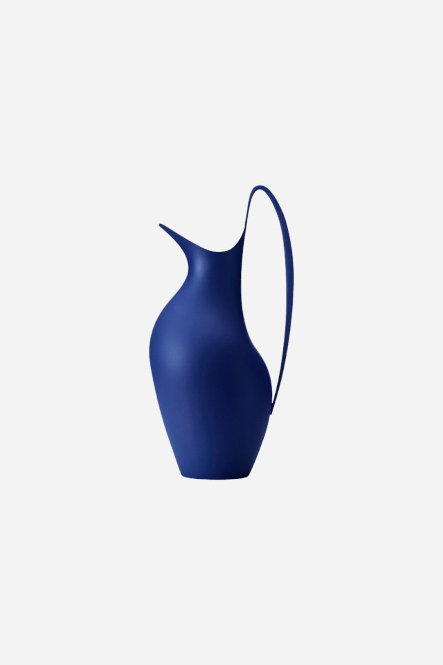 Georg Jensen Henning Koppel Pitcher Stainless Steel in Iconic Blue – front view
