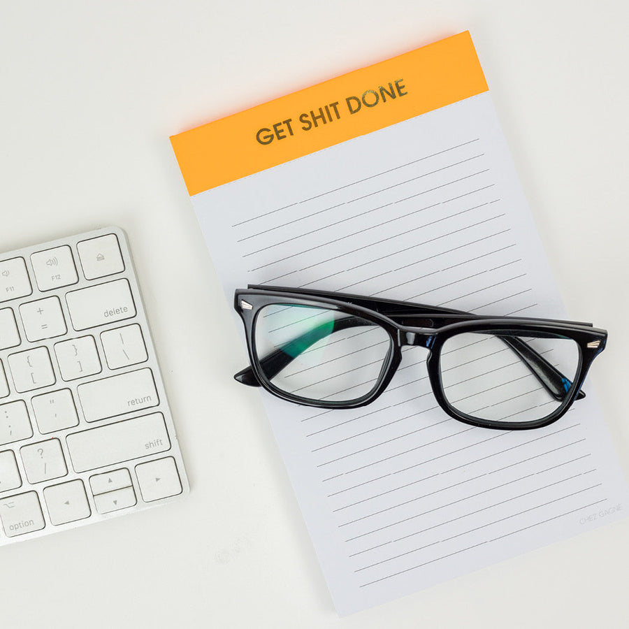 Get Shit Done Notepad – back view