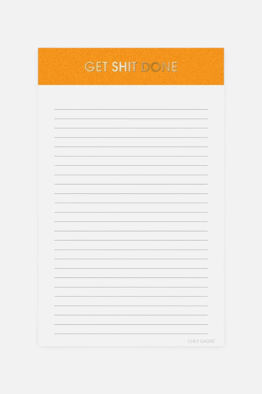 Get Shit Done Notepad – front view