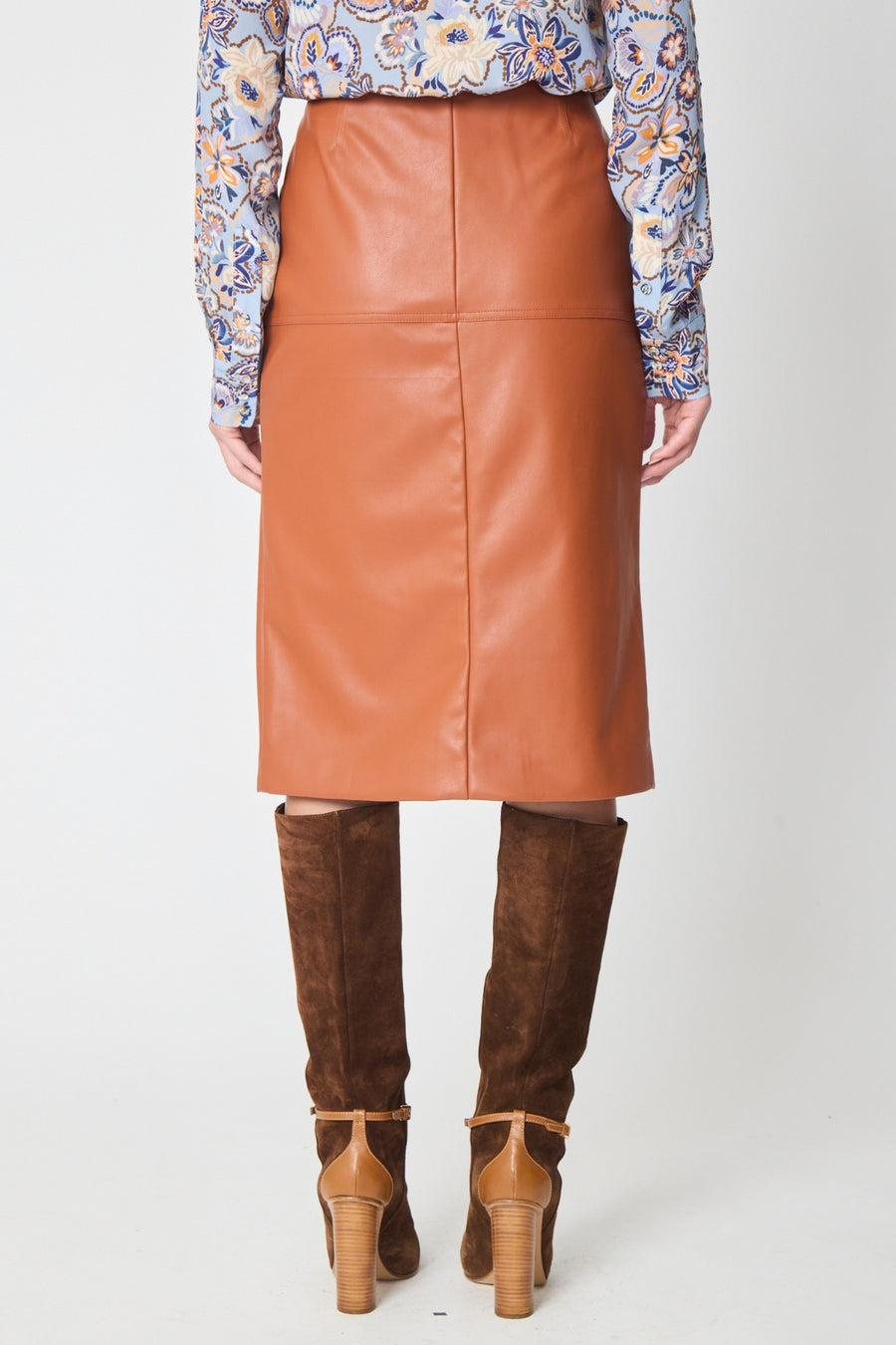 Gilner Farrar Aralyn Skirt in Clay – back view