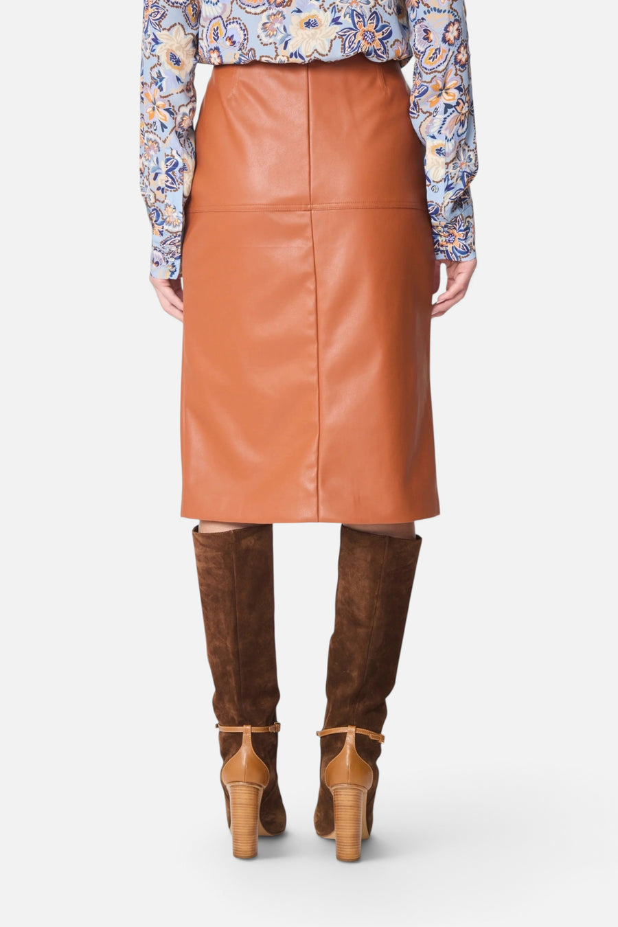 Gilner Farrar Aralyn Skirt in Clay – back view