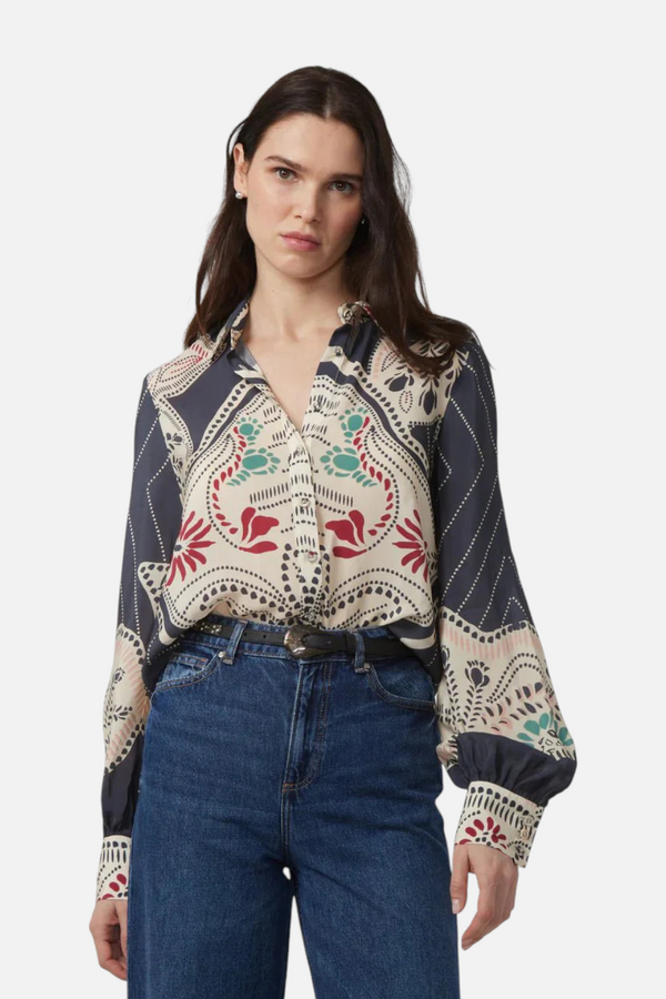 Gilner Farrar Lara Blouse in Winding River