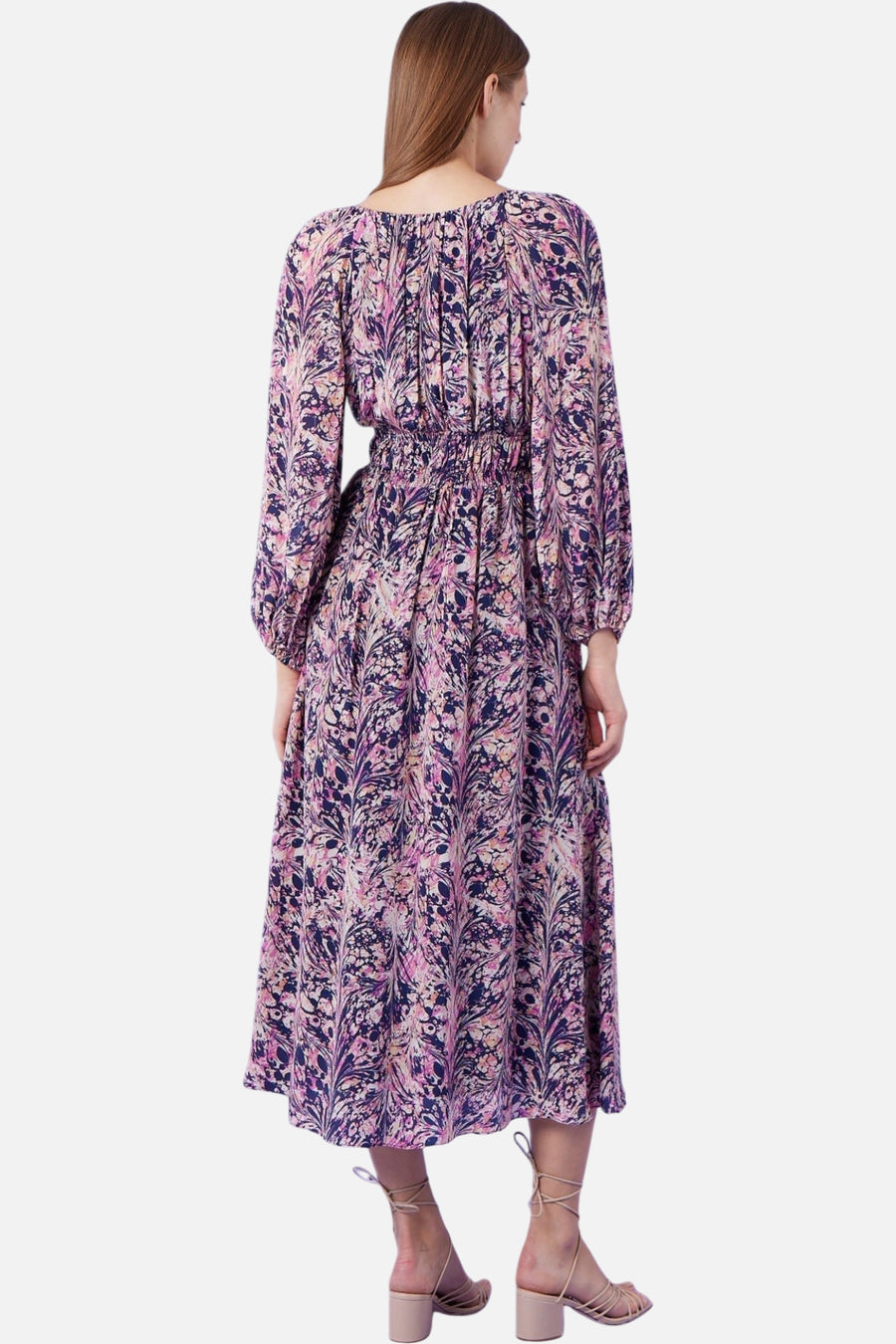 Gilner Farrar Lauren Dress in Marble Splatter – side view