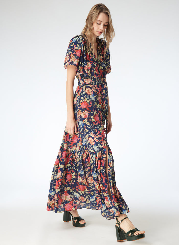 Gilner Farrar Sydney Dress in French Tulip – side view