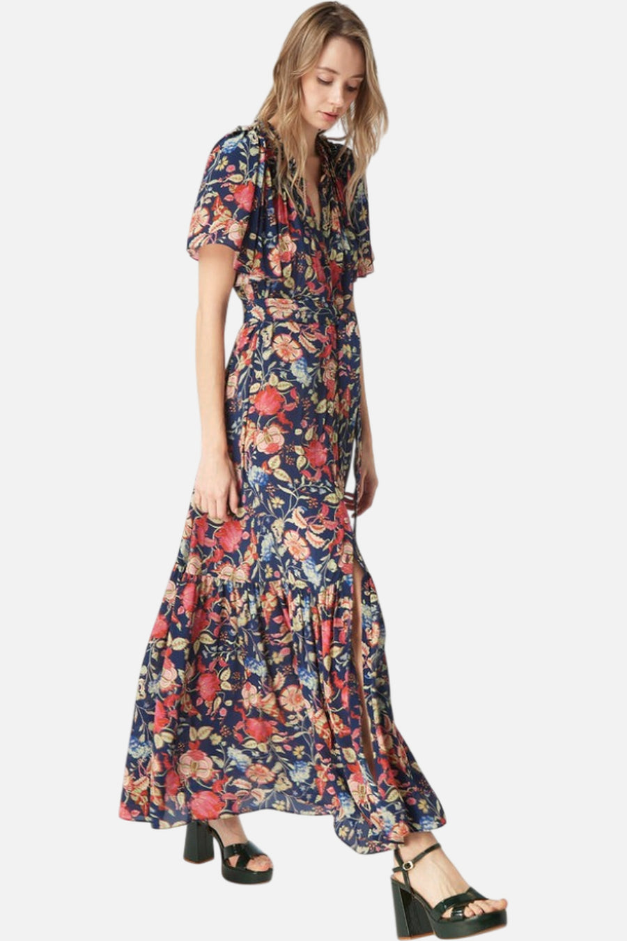 Gilner Farrar Sydney Dress in French Tulip – on model